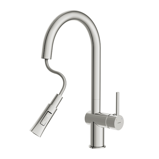 Смеситель Cersanit для кухни MELAR однорычажный с выдвижным изливом, хром