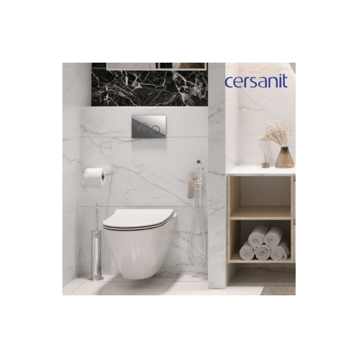 Комплект Cersanit CITY SMART CO DPL EO slim инсталляция LINK PRO кнопка TWINS пласт. хром глянцевый
