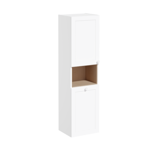 Пенал Vitra Root Classic 40 с корзиной для белья, левосторонний, белый матовый