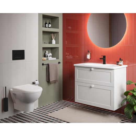 Панель смыва VITRA Root Round 740-2211, матовый черный