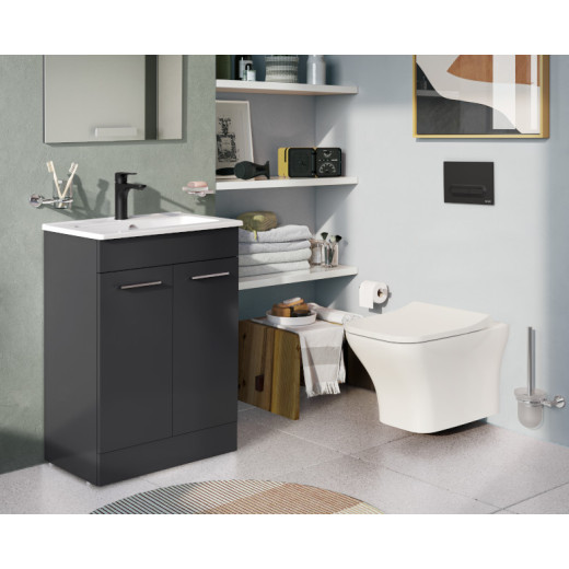 Унитаз Vitra Zentrum Square 7484B003-0075, подвесной, безободковый