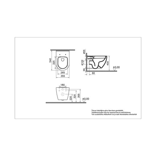 Унитаз Vitra Mia Round SmoothFlush 7510B003-0075, подвесной, безободковый