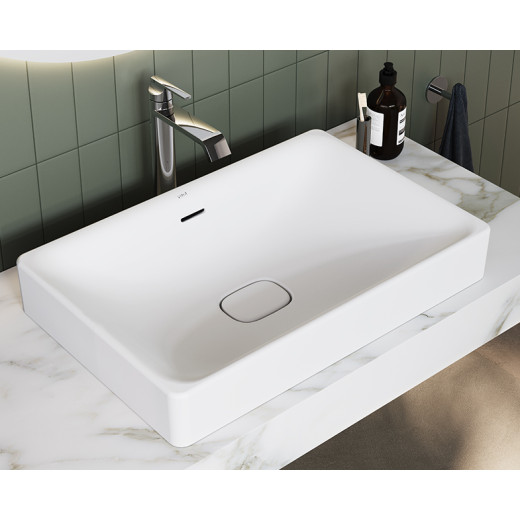 Раковина-чаша VitrA Metropole 7535B003-0673, прямоугольная, 60 cм, цвет белый