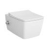 Унитаз Vitra Metropole Rim-Ex 7672B003-1684, подвесной, безободковый, с функц. биде и встр. смес-ем