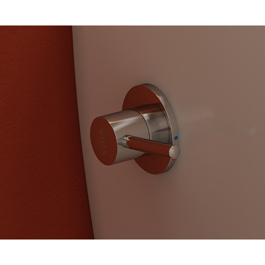 Унитаз Vitra Metropole Rim-Ex 7672B003-1684, подвесной, безободковый, с функц. биде и встр. смес-ем