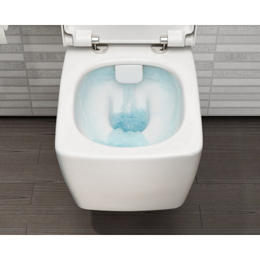 Унитаз Vitra Metropole Rim-Ex 7672B003-1686, подвесной, безободковый, с емкостью для чист. жидкости