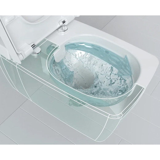 Унитаз Vitra Metropole Rim-Ex 7672B003-1686, подвесной, безободковый, с емкостью для чист. жидкости