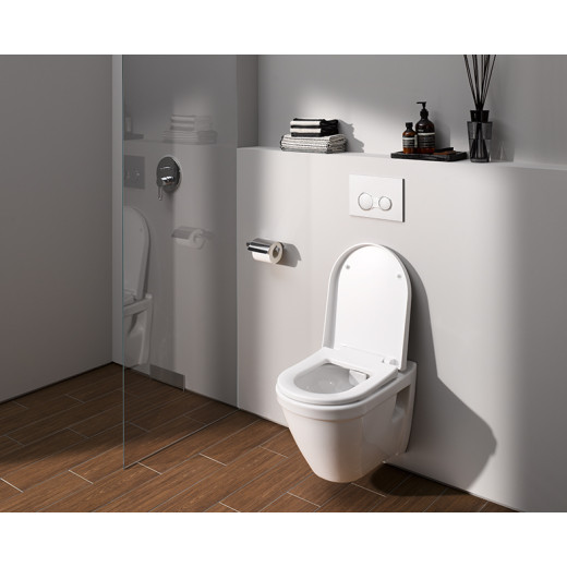 Унитаз Vitra S50 Rim-Ex 7740B003-0075, подвесной, безободковый