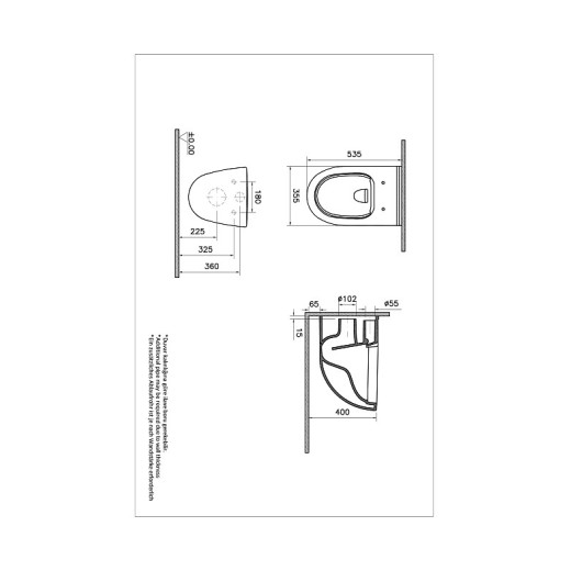 Унитаз Vitra S40 7759B003-0075, безободковый, подвесной