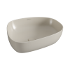 Раковина-чаша Vitra Outline Recycled 7991B066-0016, TV форма, 57x45см, без перелива, матовый тауп