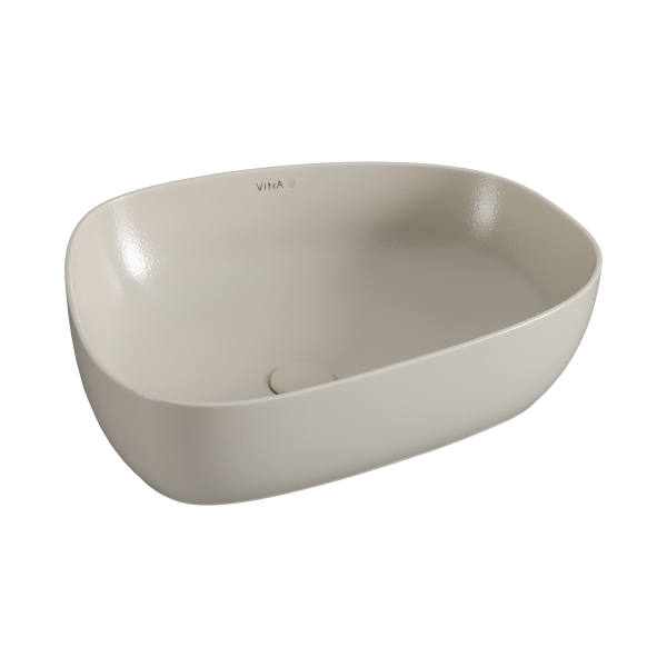 Раковина-чаша Vitra Outline Recycled 7991B066-0016, TV форма, 57x45см, без перелива, матовый тауп