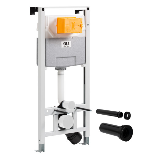 Инсталляция OLI 120 ECO Sanitarblock pneumatic + панель слива Karisma, белый