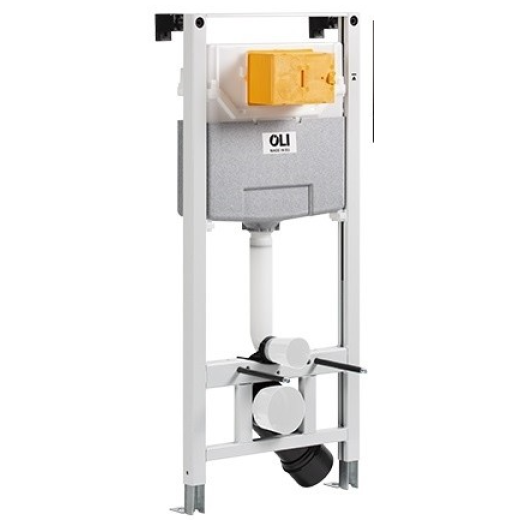 Комплект: Инсталляция OLI 120 ECO Sanitarblock pneumatic+Панель слива KARISMA, хр. мат.