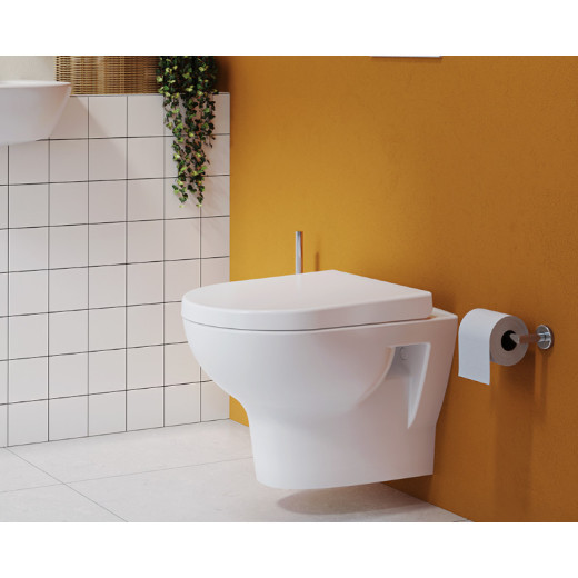 Унитаз VitrA Zentrum 9012B003-7206 L-box безободковый, с толстой дюропластовой крышкой микролифт