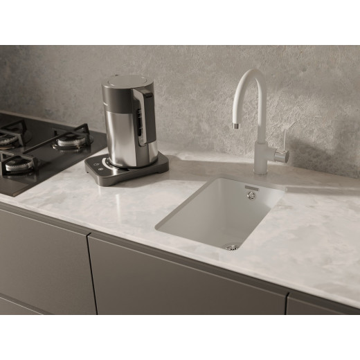 Смеситель RIVELATO Orta для кухни U-обр. D-35мм brina/cromo