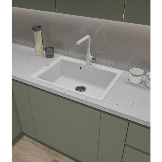 Смеситель RIVELATO Vico для кухни Г-обр. D-35мм brina/cromo