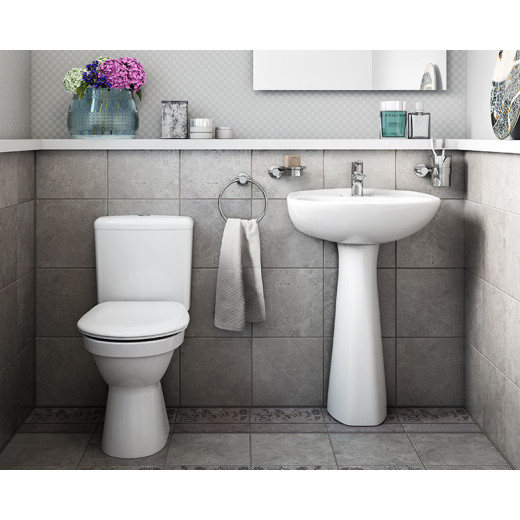 Раковина с пьедесталом VITRA Normus 9600B003-7650, 55 см