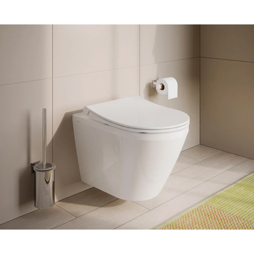 Унитаз VITRA Integra Round 9856B003-7205 сиденье тонкое дюропласт, м/лифт, инсталляц