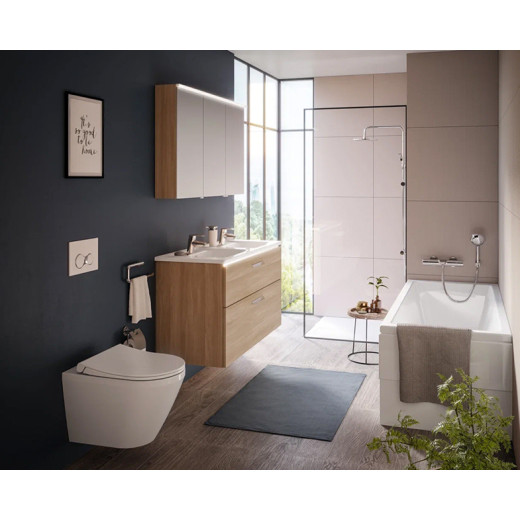 Унитаз VITRA Integra Round 9856B003-7205 сиденье тонкое дюропласт, м/лифт, инсталляц