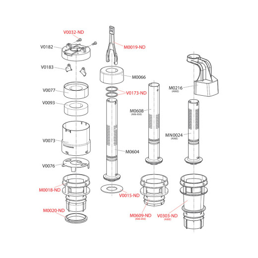Сливной механизм для системы инсталляции, арт. A06