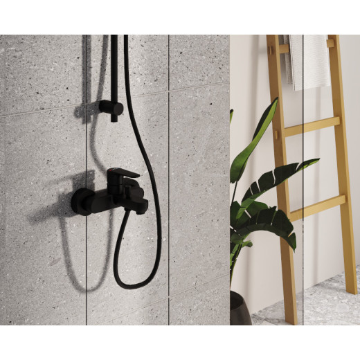 Смеситель для ванны VITRA Root Round A4272536EXP глянцевый черный