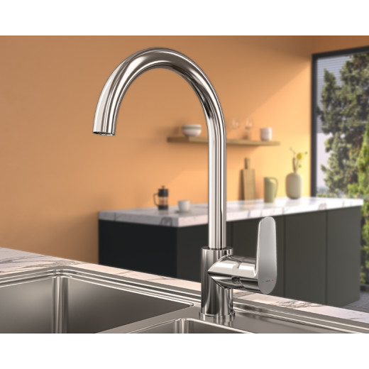 Смеситель для кухни VITRA Flow Soft A43419EXP хром