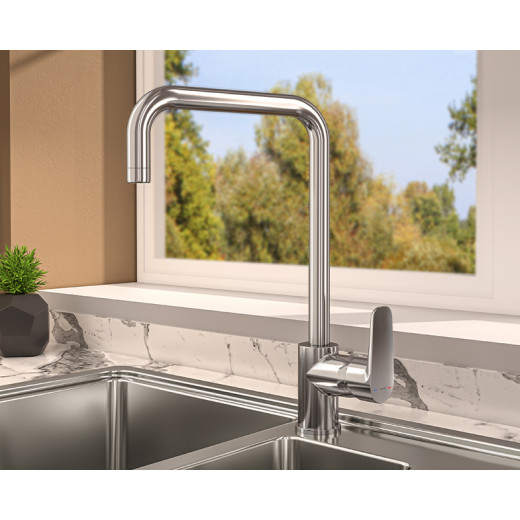 Смеситель для кухни VITRA Flow Soft A43426EXP хром