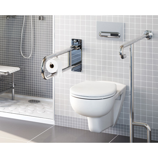 Поручень Vitra Arkitekta A44468 опорный настенный, подъемный Хром