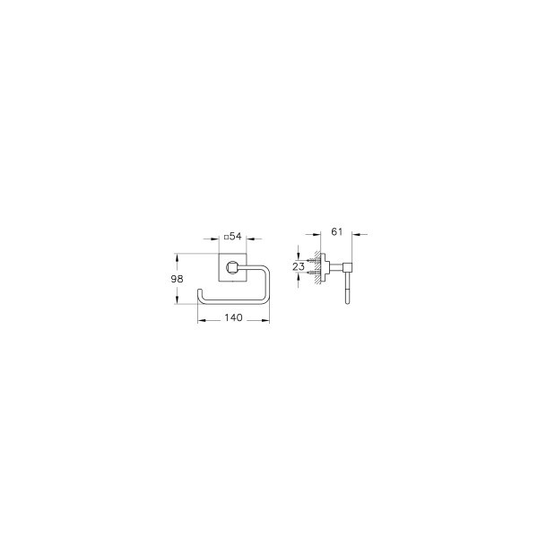Держатель туалетной бумаги Vitra Root A4480536, черный матовый