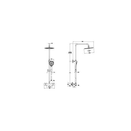 Душевая колонна Vitra Aquaheat A47205EXP Хром
