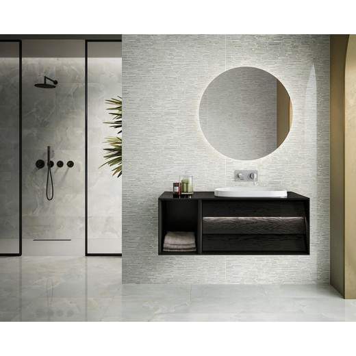 Набор встроенной душевой системы Vitra Origin A49284EXP на 3 направления черный матовый