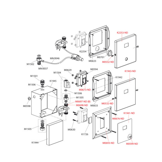 Автоматическое устройство смыва для писсуара 12V (работает от сети) металл, арт. ASP4-K