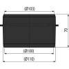 Горловина для подключения к канализации DN 110, арт. AVZ-P001