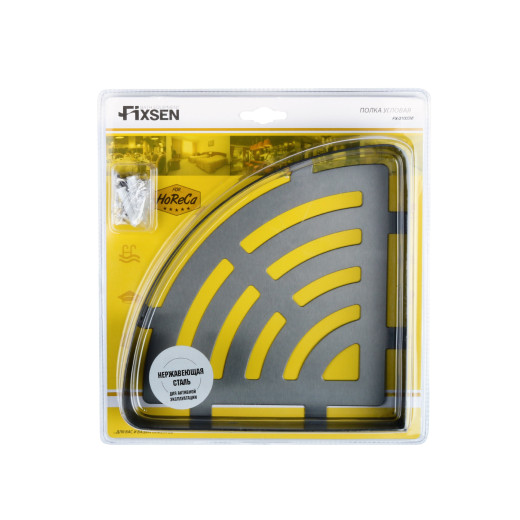 Fixsen HOTEL FX-31003M Полка угловая одноэтажная, графит