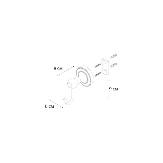 Fixsen STYLE FX-41105 Крючок одинарный