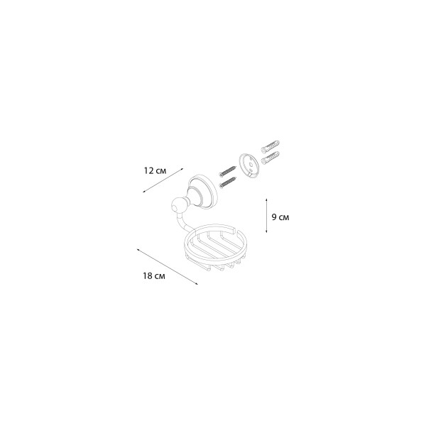 Fixsen BOGEMA GOLD FX-78509G Мыльница решетка