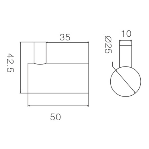 Крючок HAIBA HB8405-1, хром