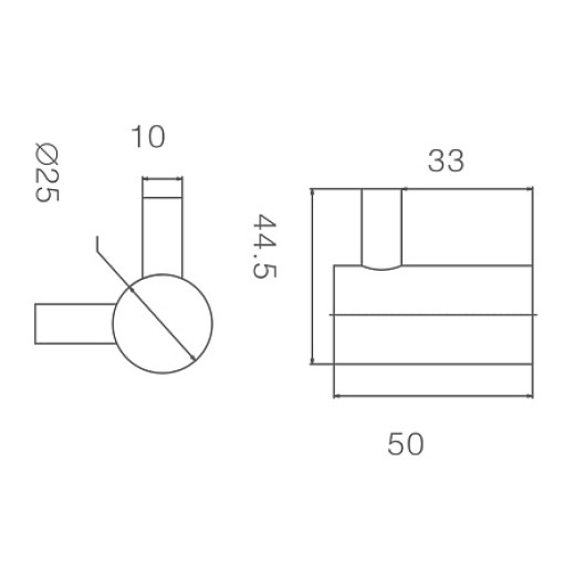 Крючок HAIBA HB8405-2 двойной, хром