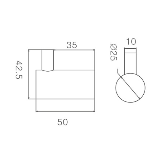 Крючок HAIBA HB8405-4, бронза