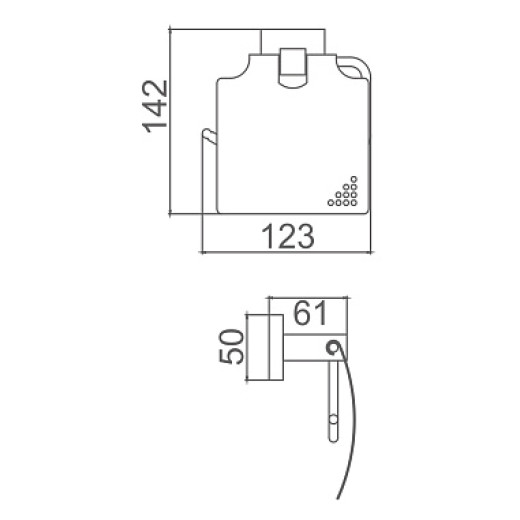 Держатель для туалетной бумаги HAIBA HB8903, черный
