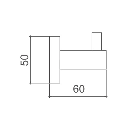 Крючок HAIBA HB8405-7, черный