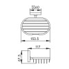 Мыльница HAIBA HB9002-1 металлическая, хром