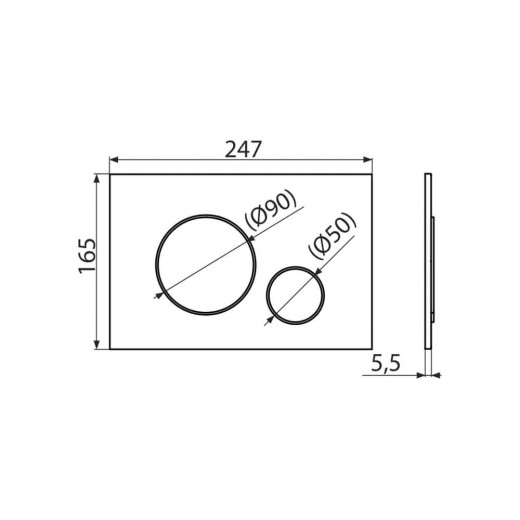 Set инсталяционный с черной мат.кнопкой и шумоиз. арт.AM101/1120-4:1 RU M678-0001