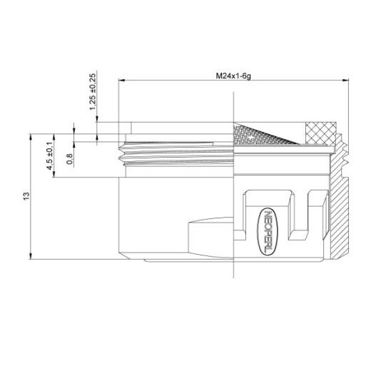 Аэратор NEOPERL PERLATOR HONEYCOMB LAMINAR D M24, блистер