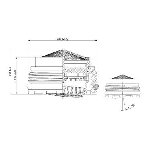 Аэратор NEOPERL CACHÉ PERLATOR HONEYCOMB SSR B M21,5, блистер