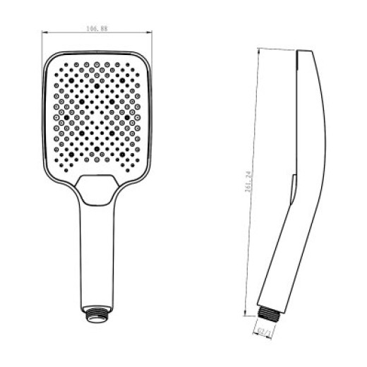 Лейка для душа 3-режима RAGLO R450.52