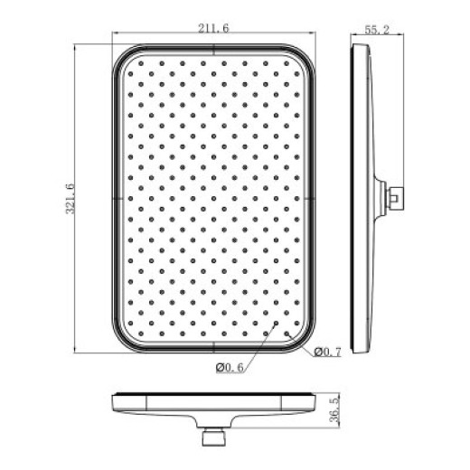 Тропический душ 340*220мм RAGLO R451.51.06