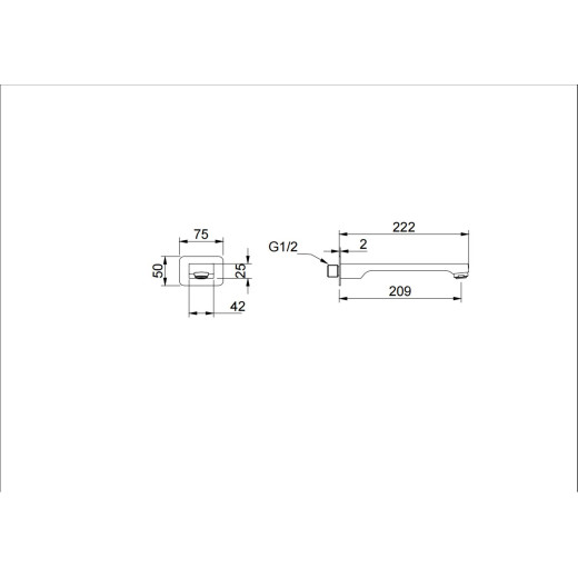 Встраиваемый излив RAGLO R473.60