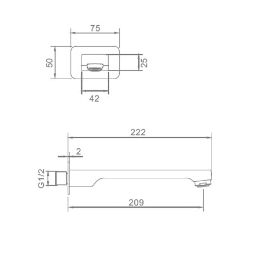 Встраиваемый излив RAGLO R473.60.03