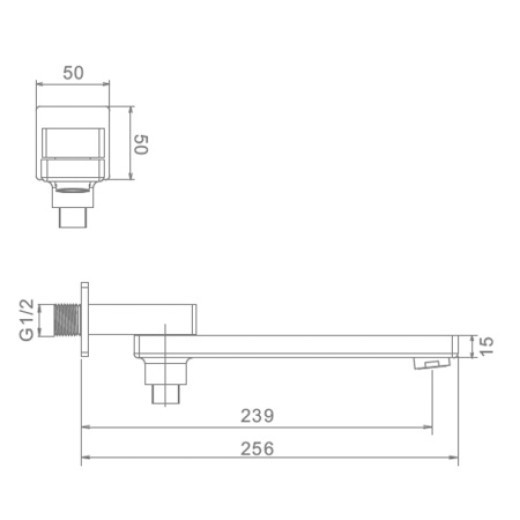 Встраиваемый излив с функцией переключения RAGLO R473.73